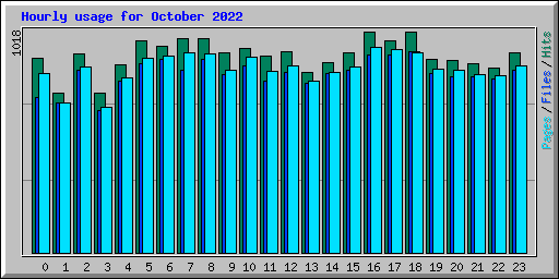 Hourly usage for October 2022