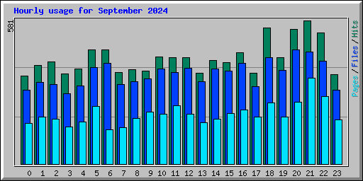 Hourly usage for September 2024